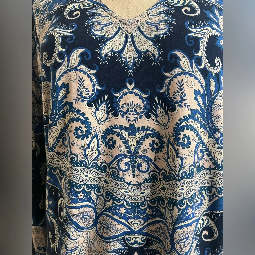JOHNNY WAS THE JANIE FAVORITE PUFF SLEEVE POLO KNIT TOP